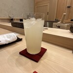 鮨 赫 sushi aka Tokyo - :レモンサワー650円