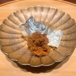 鼓 - 絶品！太刀魚の焼き物　桜海老味噌