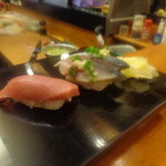 鮨処 道楽 - 本マグロ、シメ鯖   2014 Jun 28