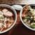 龍巳家 - 料理写真:ラーメンと肉野菜丼のセットで800円
