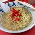 元祖ラーメン 博多元長 - 替え玉100円には紅しょうがも