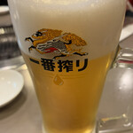 太陽 - 先ずは生ビールで乾杯‼️