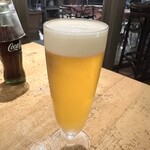 ピッツァ ケベロス - 生ビール（キリンハートランド）、コカコーラ