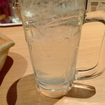 炭火と串焼きと肴 原価酒場 イロ鶏ドリ - レモンサワー