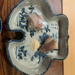 明寂 - お造り　鯛　北寄貝