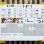 中華蕎麦にし乃 - メニュー