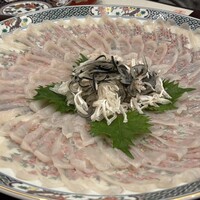 日本料理 三嵋 - 虎河豚てっさ、鉄皮　（４人分）