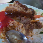 ミラベール - メンチカツの断面