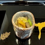 割烹 新多久 - なめこ／しめじ　おひたし