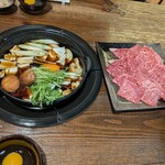 YAKINIKU BAR TAMURA - すき焼き鍋セット2人前