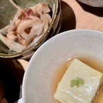 ごはんや一芯 - 【小鉢2種】チクワとゴボウの煮物、胡麻豆腐