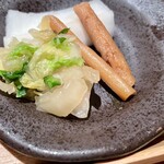 ごはんや一芯 - 【漬け物】ゴボウが美味しい