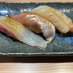 鮨と酒 悠久 名駅柳橋店 - 鮨おまかせ３貫（ちょい呑み）