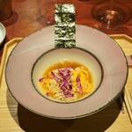 イタリア料理 今井 - 北海道産小麦品種:はるゆたかと卵黄玉子の自家製パスタ、すわいがに蟹のソース