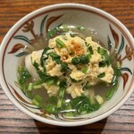 日本料理 新茶家 - 牡蠣と玉子ふわふわ