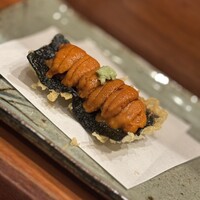 天冨良 よこ田 - 磯辺揚げと生雲丹