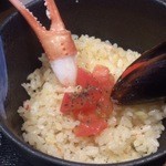 麺屋一燈 - カニトマトつけ麺（リゾット、トッピング）