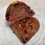 Alsace Air - ドライフルーツとナッツの生チョコフランスの断面