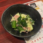 山海酒房 あかね屋 - きゅうりの和え物