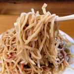 広野屋 - 中縮れ麺。