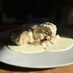 渋谷ハンバーグウィル - モッツァレラチーズ断面