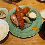 鎌倉かつ亭 あら珠 - 盛り合わせ定食