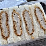 和幸 - 料理写真:「ひれかつサンド(レギュラー)」600円也。税込。