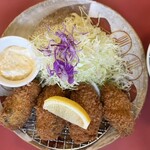 とんかつ咲々 - カキフライ定食