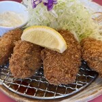 とんかつ咲々 - カキフライ定食