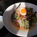 破天荒 -  ・「冷し担々麺＋ランチ小ライス(¥1380＋¥0)」