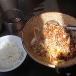 破天荒 - ・「汁のない担々麺＋ランチ小ライス(¥930＋¥0)」