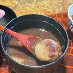 関やど - そばがきしるこ