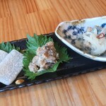 恵風和暢　あっと -  ・コース先付 2種盛り＋1種