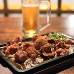 大衆酒場 もんろう - 鉄板盛り合わせ3種