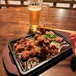 大衆酒場 もんろう - 鉄板盛り合わせ3種