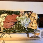 満寿家 - レバ刺身