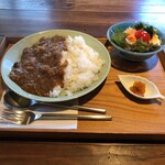カフェ ゆば - 料理写真:カレーセット(´∀｀)⭐️