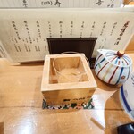鮨 つばき - 日本酒『花垣』（これはほぼ飲み終わりです。握り寿司に凄く合い撮るの忘れてました）