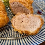 いちふじ - ひれかつ断面