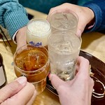 レ リーサ 笑顔 - 再び乾杯♪(*^^)o∀*∀o(^^*)♪