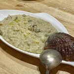 レ リーサ 笑顔 - アワビのリゾット（塩バター風味）