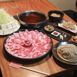 黑船SOBA TENPLUS - 芋豚のネギしゃぶコース