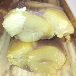 松葉屋 - 『月よみ山路　栗むし羊羹』断面1箇所目