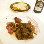 Trattoria del Moro Aronne - 野生イノシシ肉の煮込み