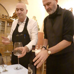 Trattoria del Moro Aronne - 決定後はグラスの取り替えて