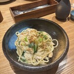 ハシヤとナカセ - 白子と九条ネギのパスタ