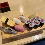 仙令鮨 仙台駅1F店 - 玉子焼き美味しい。中トロ、イワシサイコー