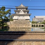 手打ち一本 まさ屋 - 1本北の道から玉藻城。ありがとうございました。