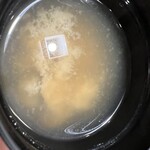 鮨処 なり田 - しじみのお味噌汁で中休み