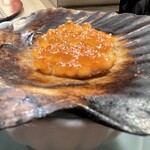 鮨処 なり田 - 「焼いたいくらは初めて」の前菜５